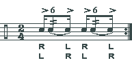 Six-Stroke Roll